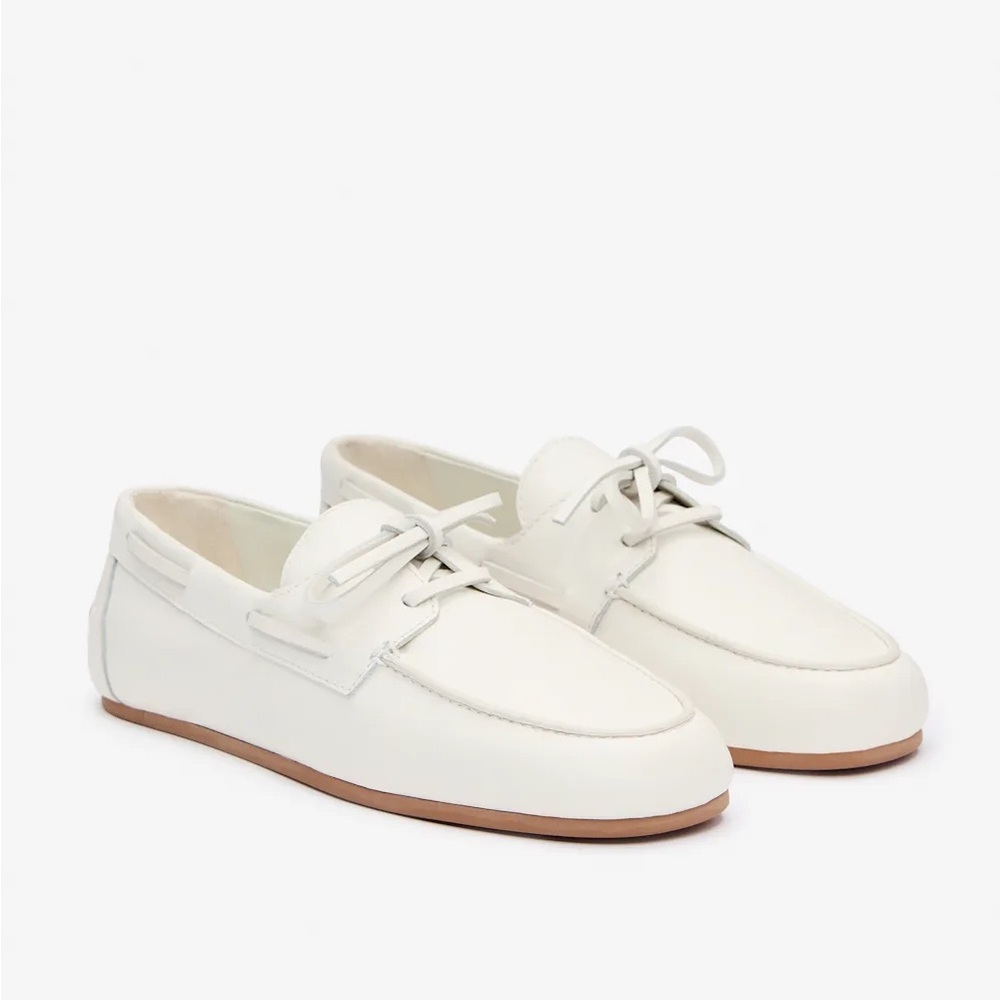 Reformation White Loafers